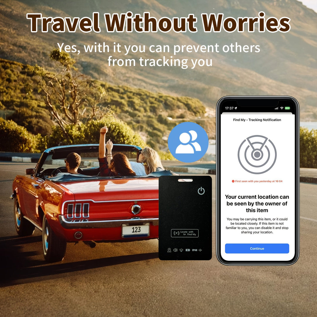 WalletMate | Ultra-Dünne Tracking-Karte – iPhone-fähig