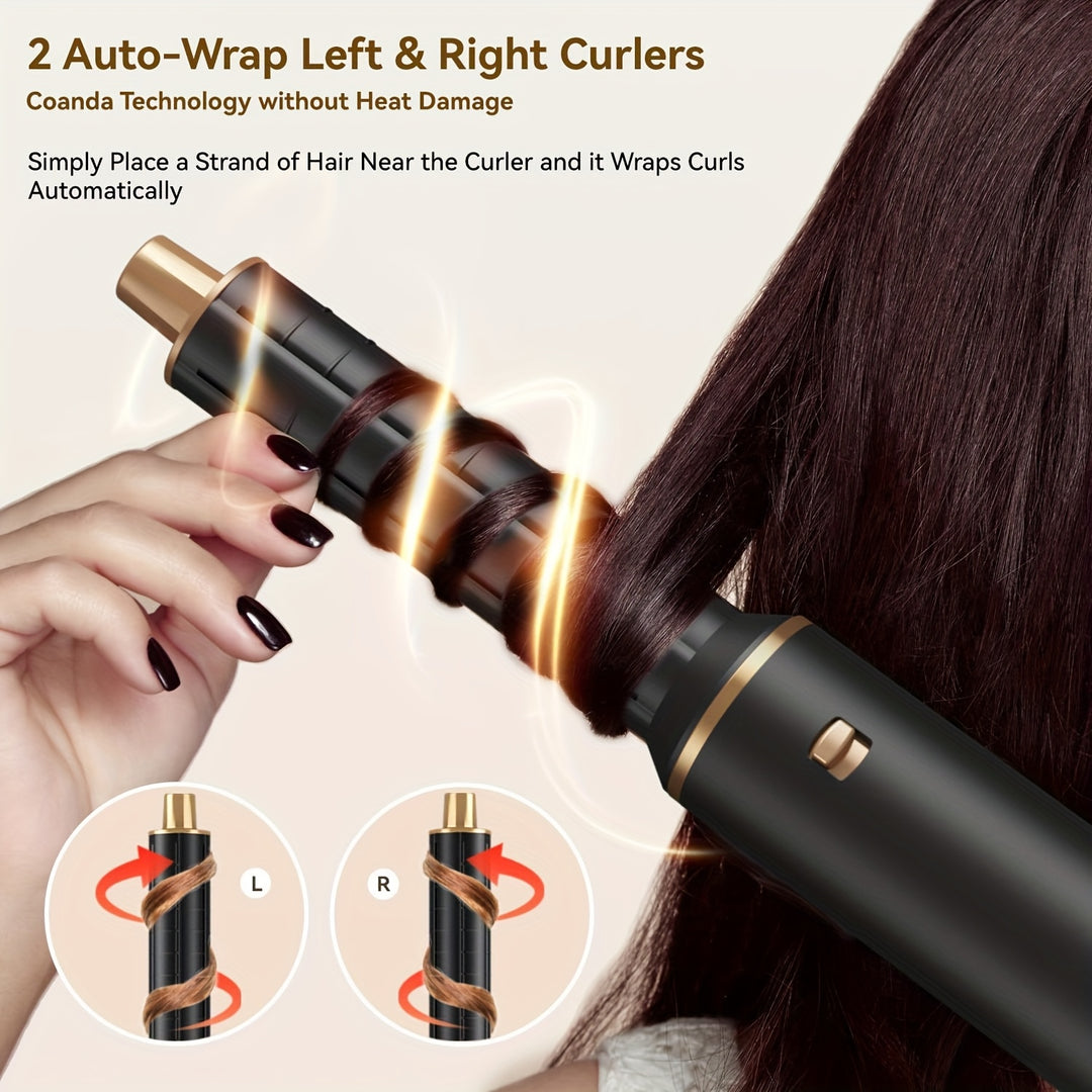 GlamFlow | 5-in-1 Haarstyler mit Aufsätzen für Locken & Glätten