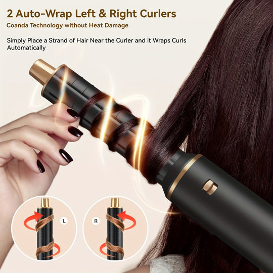 GlamFlow | 5-in-1 Haarstyler mit Aufsätzen für Locken & Glätten