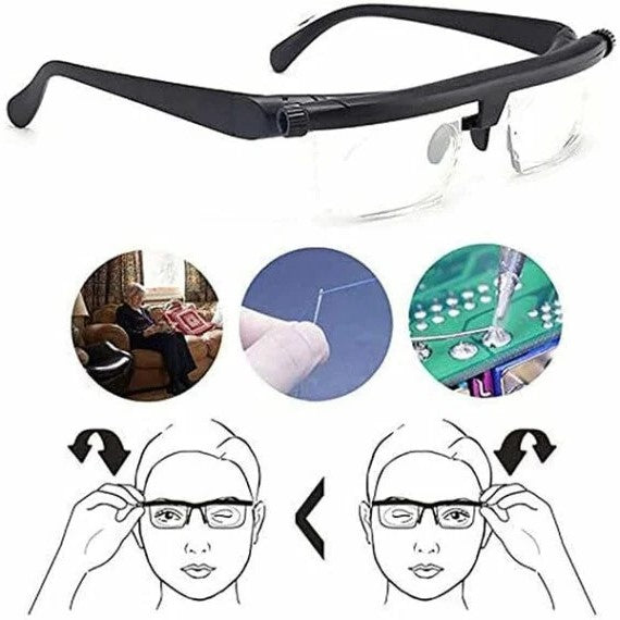 VisionFlex | Verstellbare Lesebrille ohne Rezept für klare Sicht auf jede Entfernung