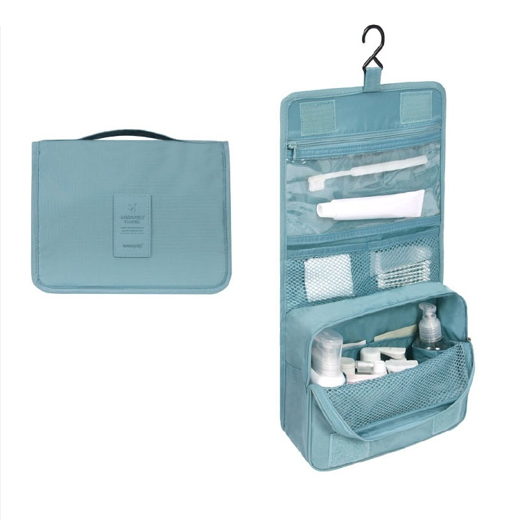 TravelEase | Wasserabweisende Reise-Kosmetiktasche mit Haken