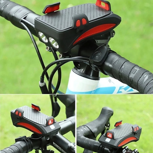 BrightRide | 4-in-1 Fahrradlicht mit Powerbank und 1500 Lumen LED