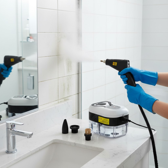 SteamMax | 2500W Hochdruck-Dampfreiniger mit Handschuhen