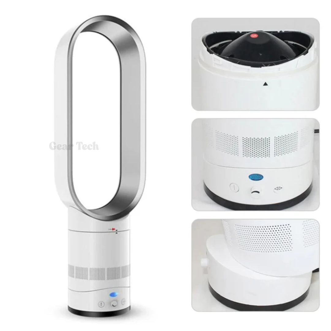 AuraFlow | Ventilator – Klingenloser Ventilator mit Fernbedienung & 90° Oszillation