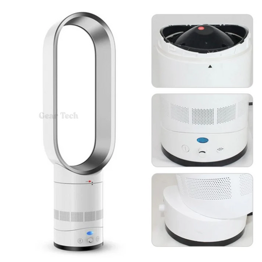 AuraFlow | Ventilator – Klingenloser Ventilator mit Fernbedienung & 90° Oszillation