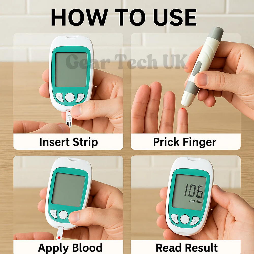 ProHealth | Testkit – Tragbarer Analyzer für Blutzucker & Cholesterin