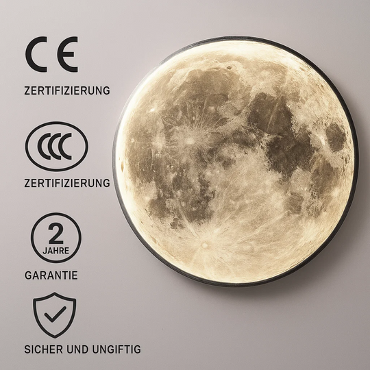 GlowMoon | Minimalistische Wandleuchte im Mond-Design