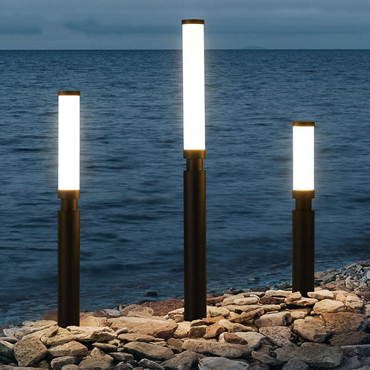 PathBeam | Moderne Acryl wasserdichte kreative Lippenstift-Design LED Außenrasenstehlampe