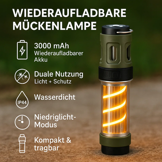 BuzzAway | Wiederaufladbare Outdoor-Mückenabwehrlampe