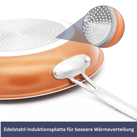 CopperChef | Deluxe Kupferpfanne für präzises Kochen