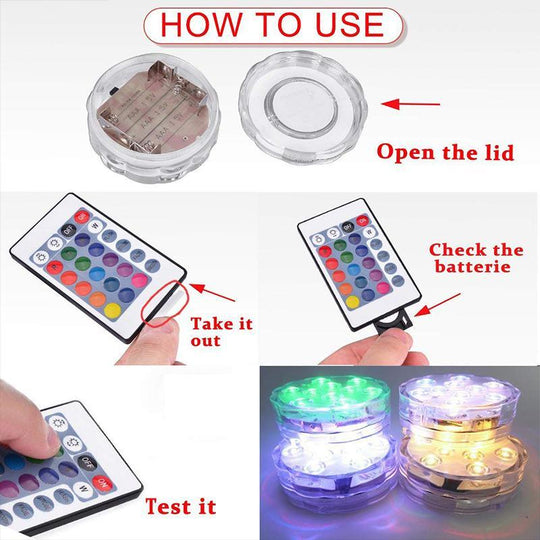 LumoPod | LED Partylicht – Magnet- & Saugmontage, wasserdicht IP68