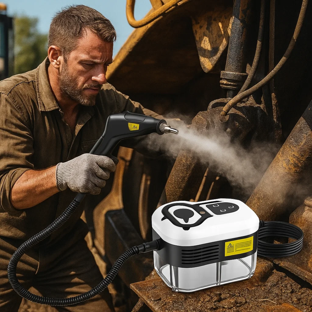 SteamForce | 2500W Hochdruck-Dampfreiniger mit Handschuhen