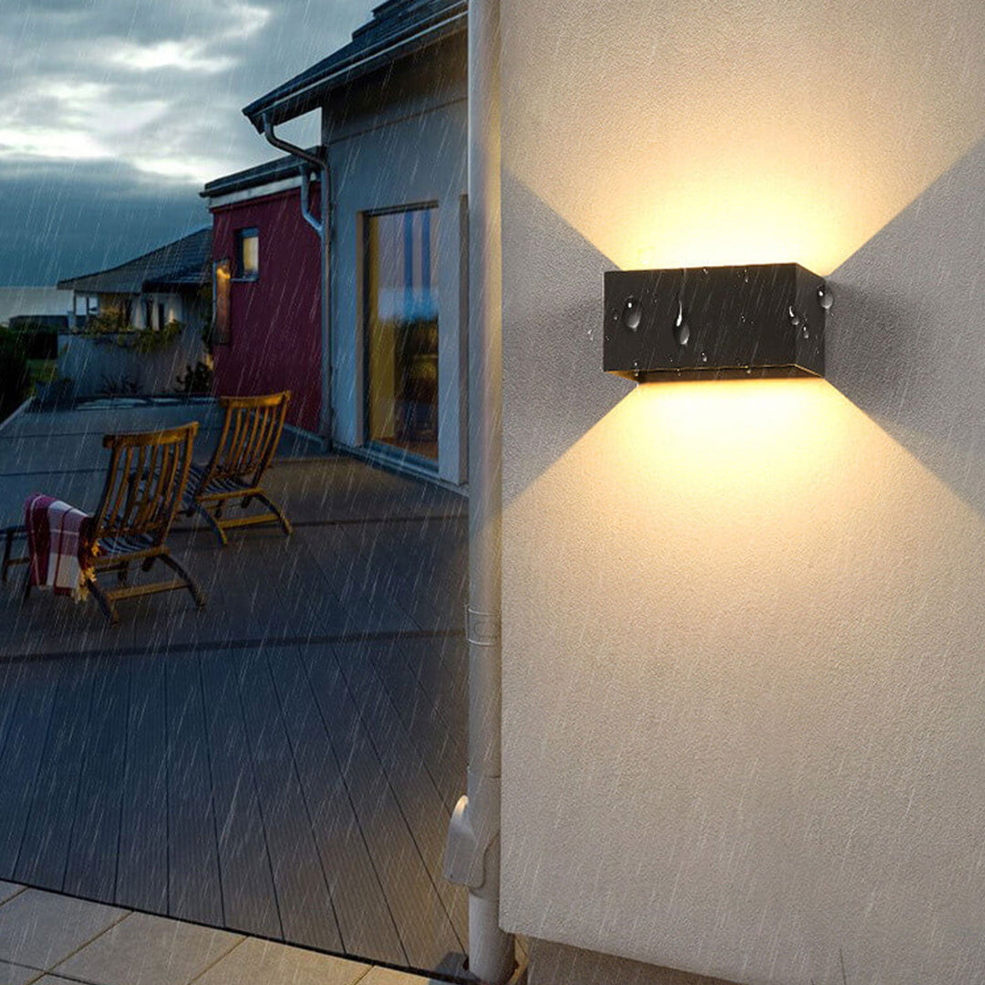 CubeRay | Moderne Rechteckleuchte für Außenbereiche