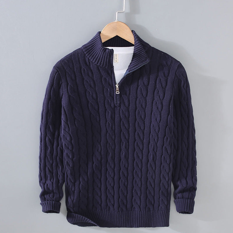 Élégance | Kaschmir Pullover Damen – Hochwertiger Zopfstrick Stil-6