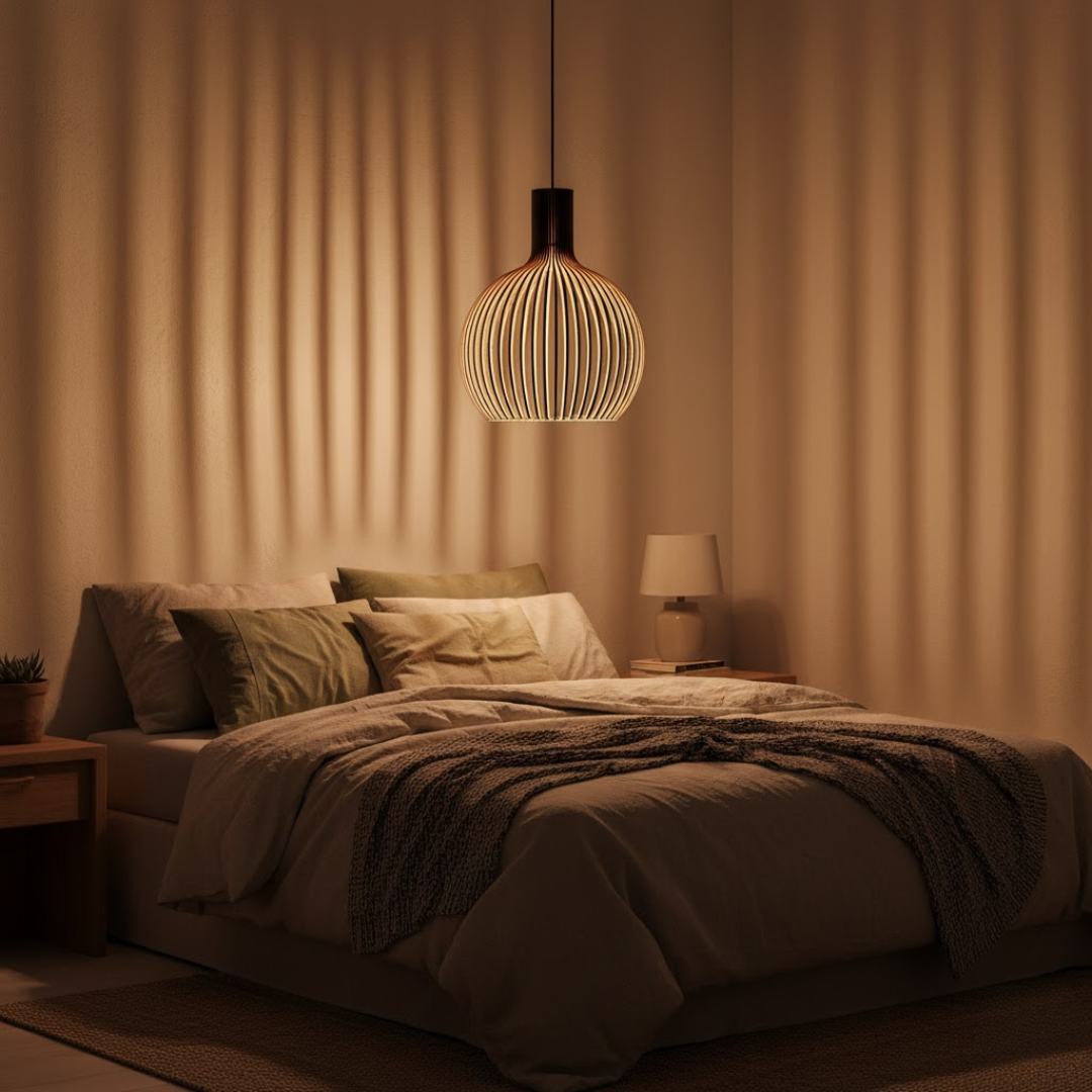 LignaLuxe | Handgefertigte Holz-Pendelleuchte