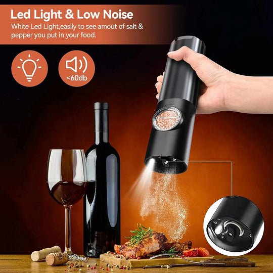 SpiceOne | Elektrische Mühle mit Akku & LED-Licht