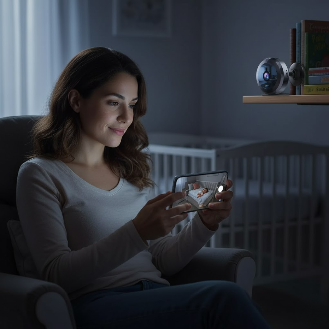 HomeWatch | Magnetische Mini-Überwachungskamera mit App-Steuerung