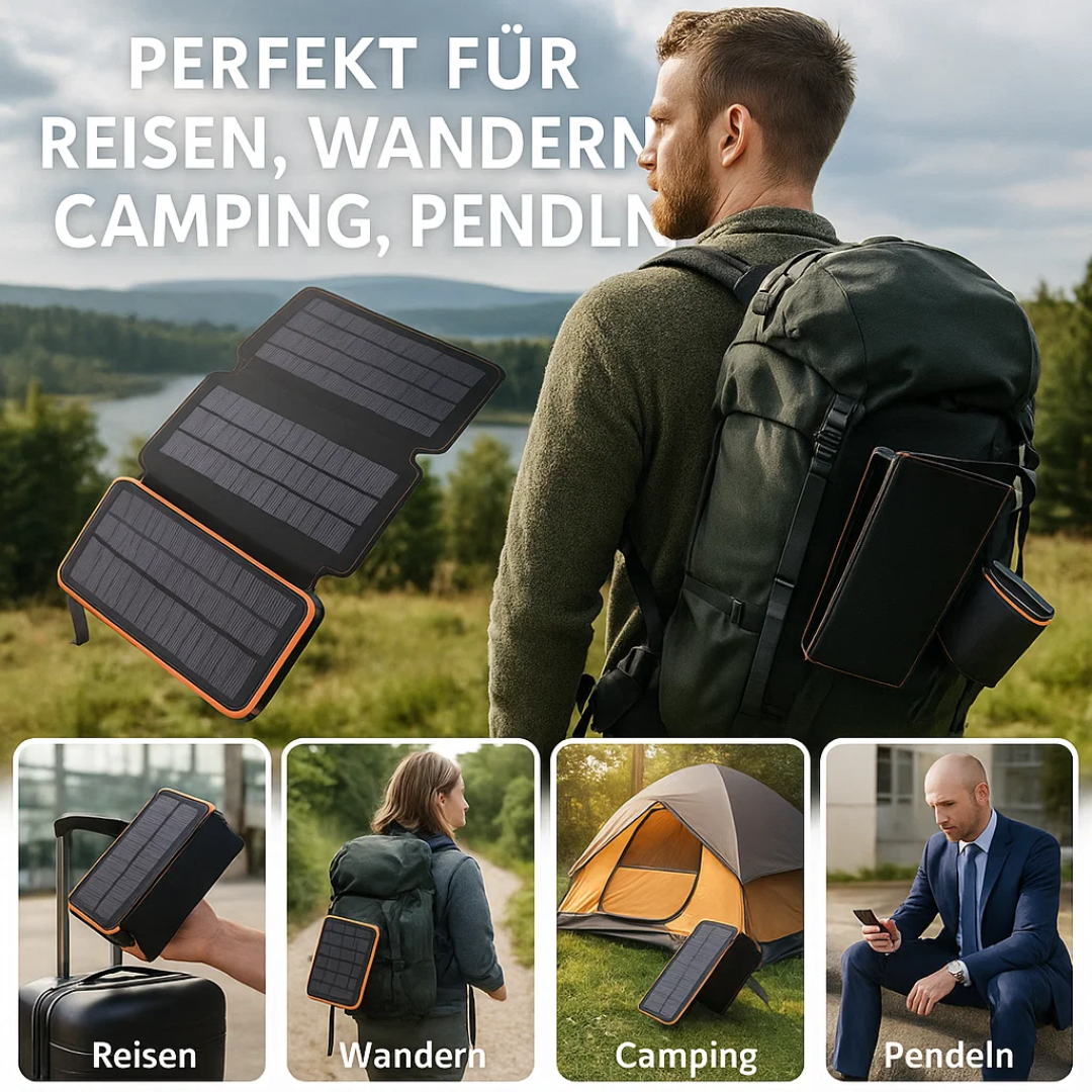 EcoCharge | Hochkapazitäts-Solar-Powerbank für ultimative Unabhängigkeit