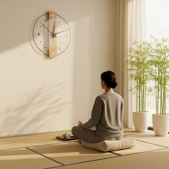 SilentOak | Stille Wanduhr aus Holz