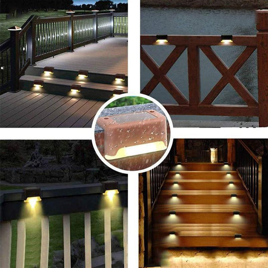 RayPath | Einfache Solarleuchte für Treppen & Gehwege (4 Stück)