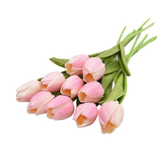 DecoTulip | 10-teilige künstliche Tulpen Blumen