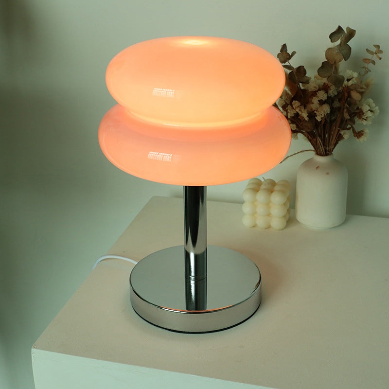 TartaGlow | Modernes Glas Tart Design 1-Licht Tischlampe
