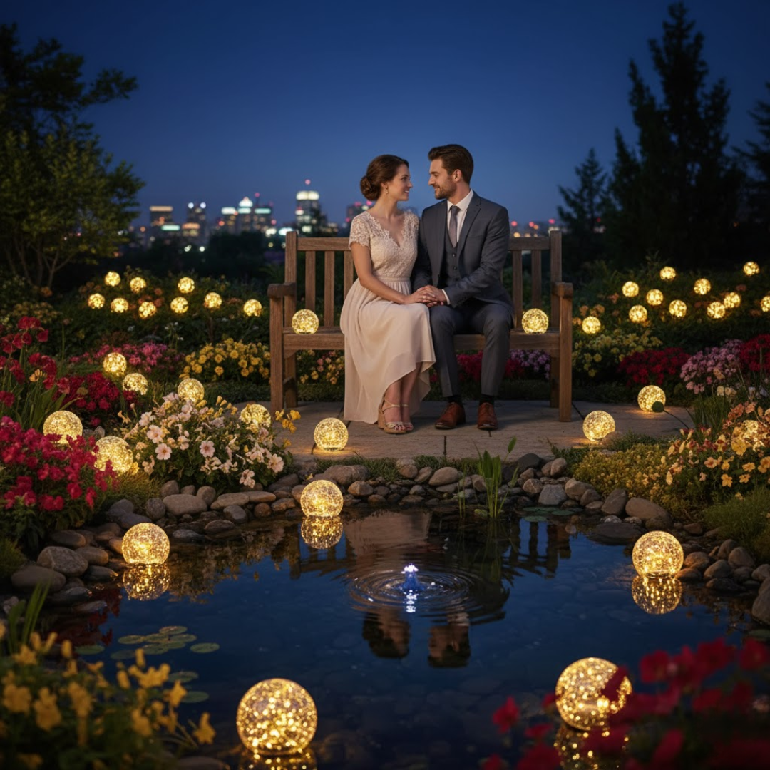 LuminaraBeam | Luxuriöse & moderne runde Gartenlampe