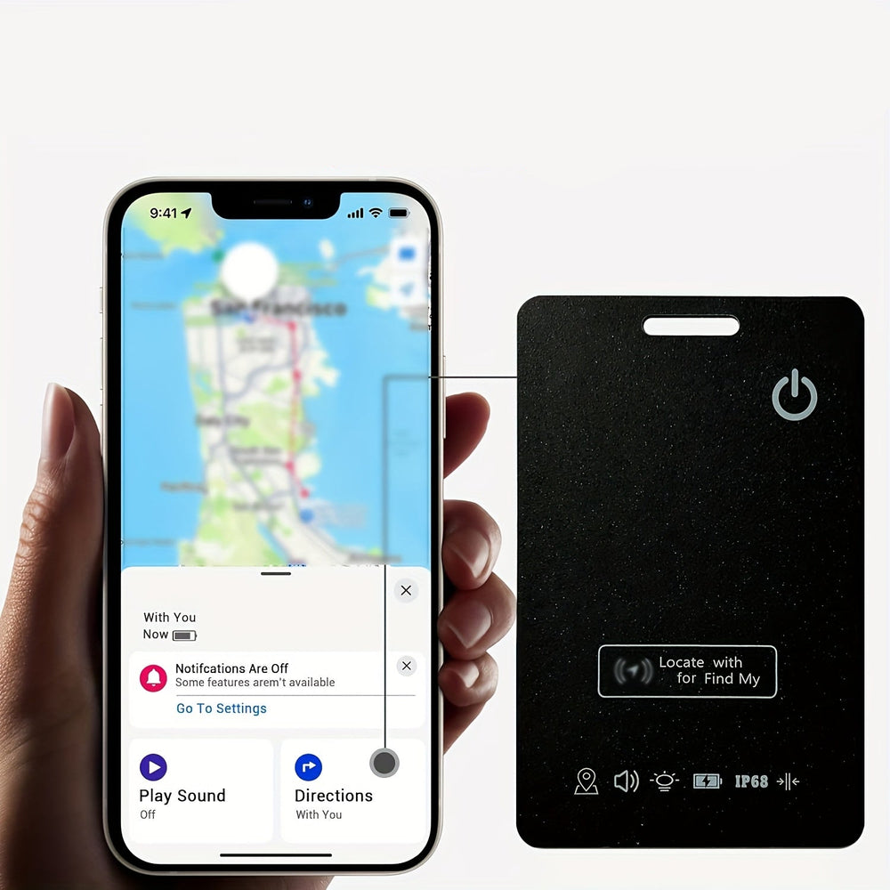 TrackSlim | Wallet-Tracker – Ultra-Dünn & Find My Kompatibel