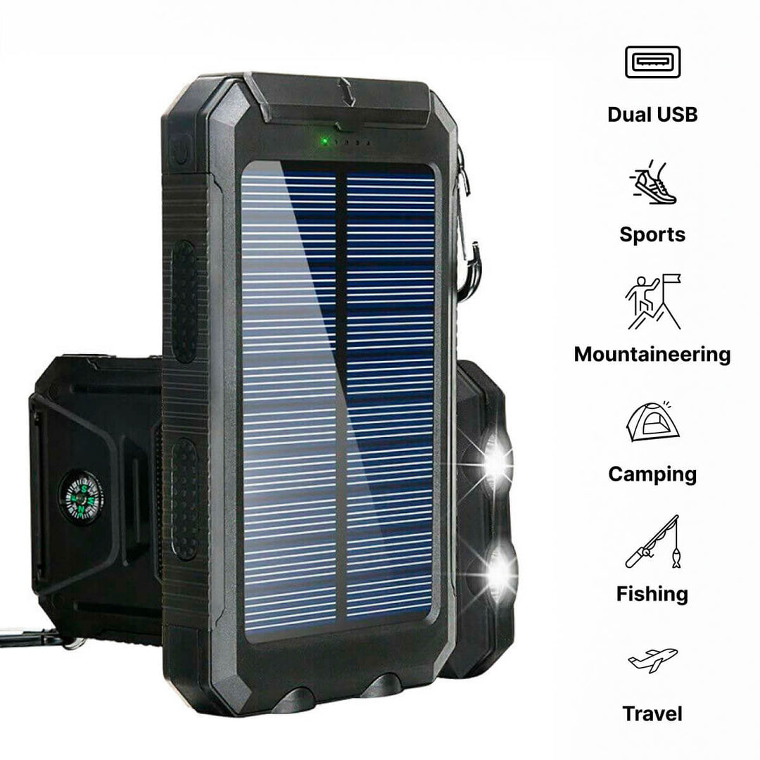 Énergie | Solar Ladegerät – Wasserdichte Powerbank für Handy und Outdoor 4