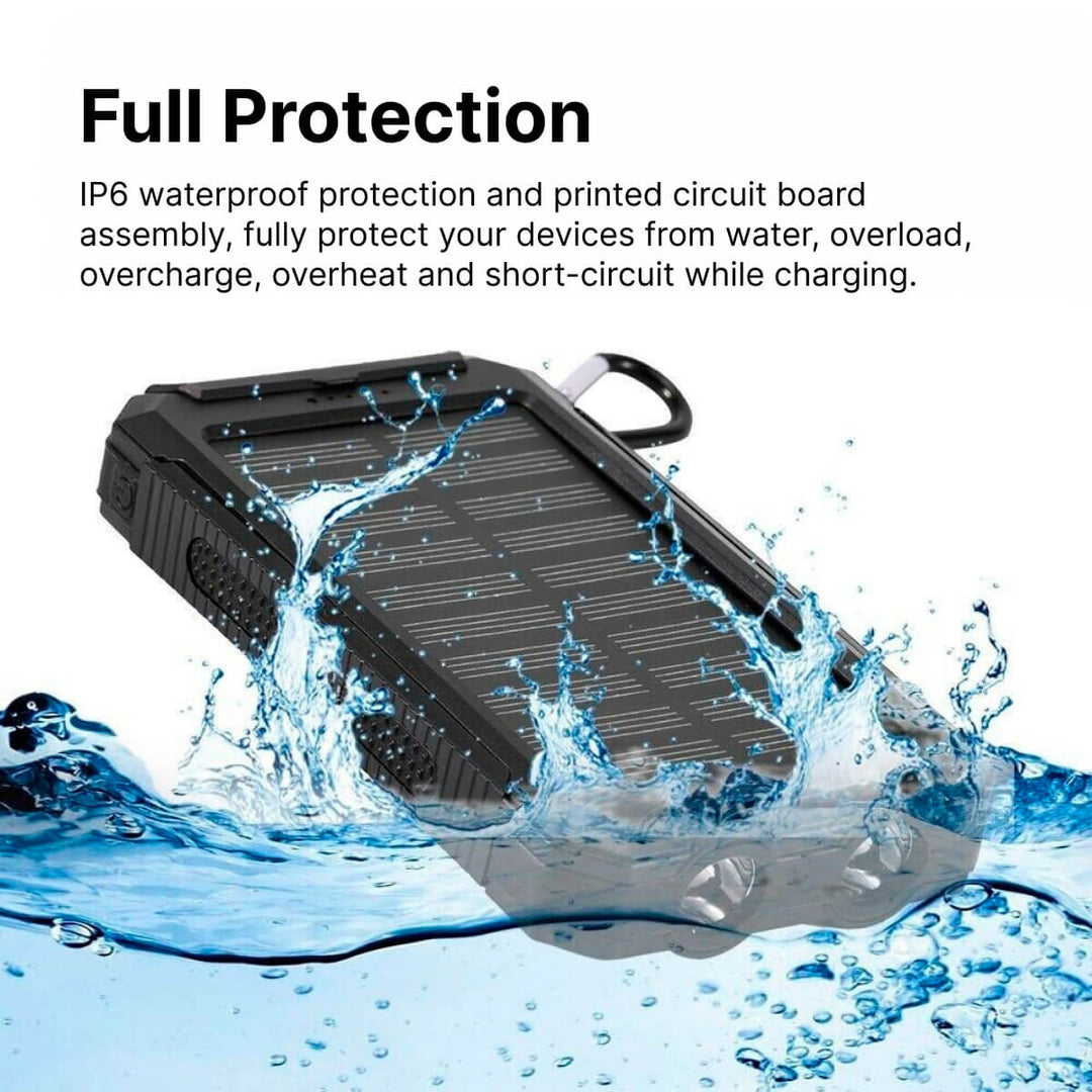 Énergie | Solar Ladegerät – Wasserdichte Powerbank für Handy und Outdoor 6