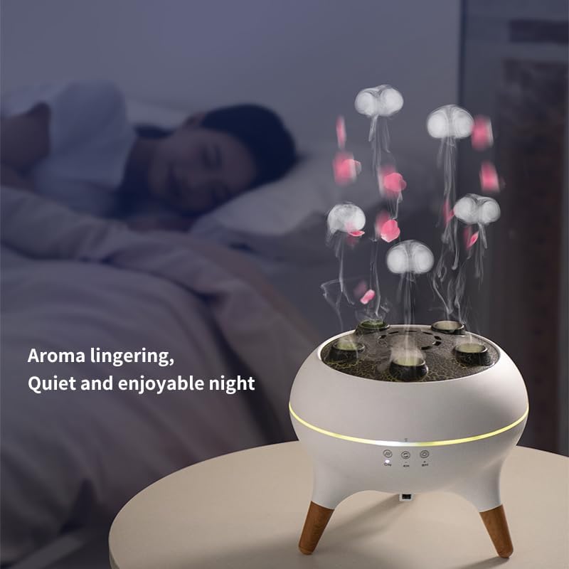 BreezeLume | Dynamischer Quallen-Luftbefeuchter und ätherischer Öl Diffusor