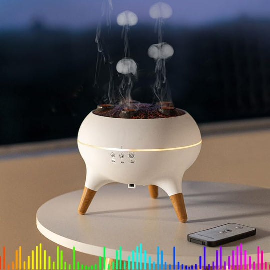BreezeLume | Dynamischer Quallen-Luftbefeuchter und ätherischer Öl Diffusor