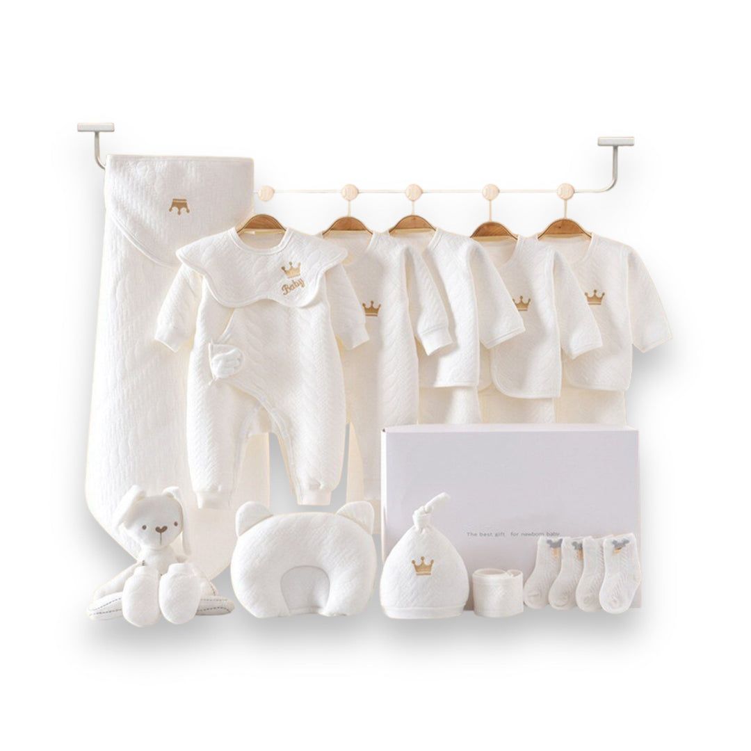 BabyBliss | Luxus Geschenkbox für Neugeborene – Weich & Komplett