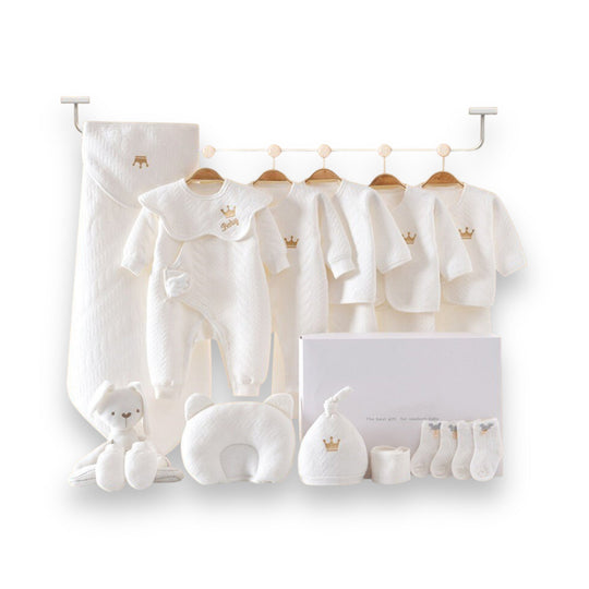 BabyBliss | Luxus Geschenkbox für Neugeborene – Weich & Komplett