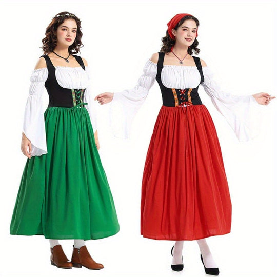 Burgzauber | Mittelalterliches Damenkleid – Traditioneller Bauernhausstil