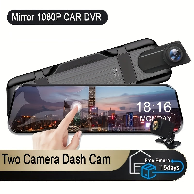 ClearPath | Dual Dashcam – 1080P Front & 720P Heck, Touchscreen