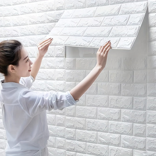 CosmoWall | Rechteckige 3D Wandfliesen – Matt & wasserfest
