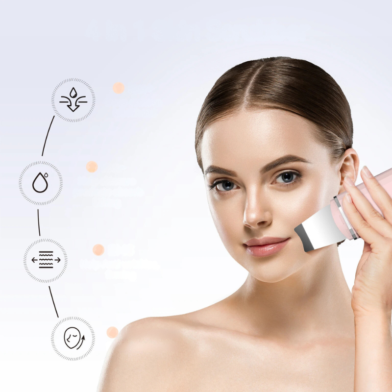 GlowScrub | Tiefenreinigung & Lifting Ultraschall-Gesichtstool