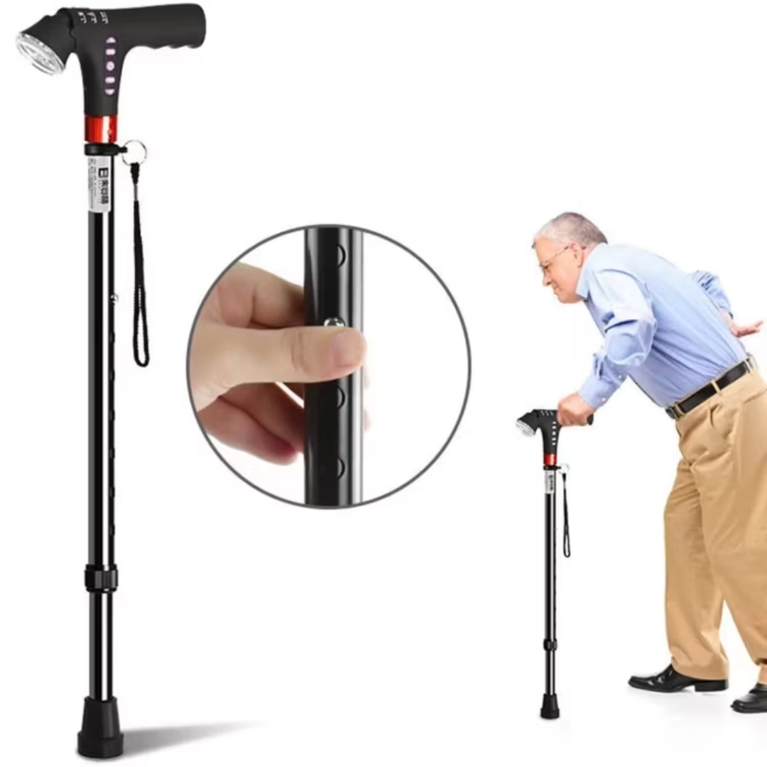 HelpStep | Intelligenter Spazierstock für ältere Menschen mit LED-Licht