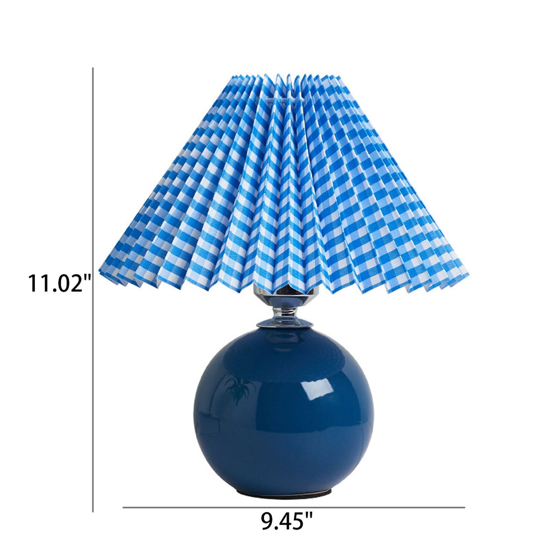RetroFlair | Nordische Minimalistische Keramische Falten 1-Licht Tischlampe