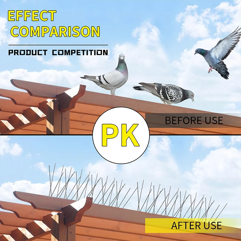 SteelSpike | Außen Edelstahl Vogelabwehrspitzen