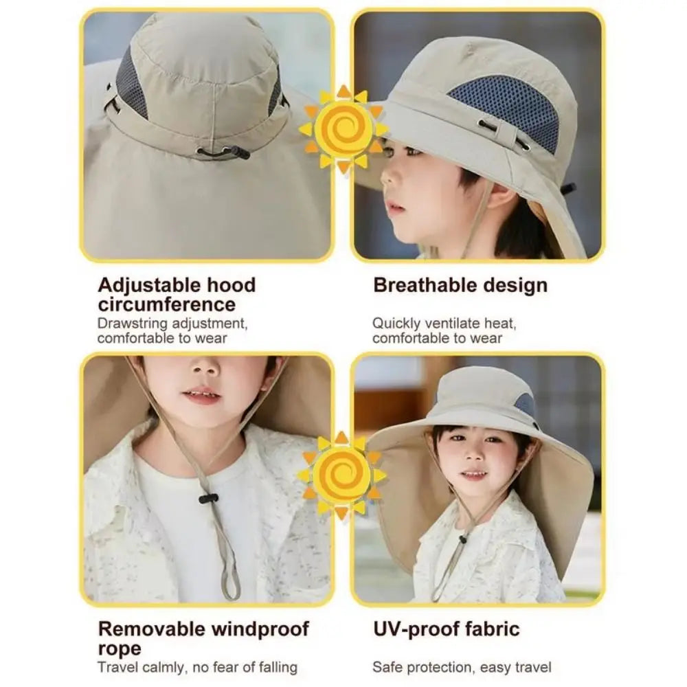SunBreeze | Verstellbare Kinder-Solarventilator-Mütze
