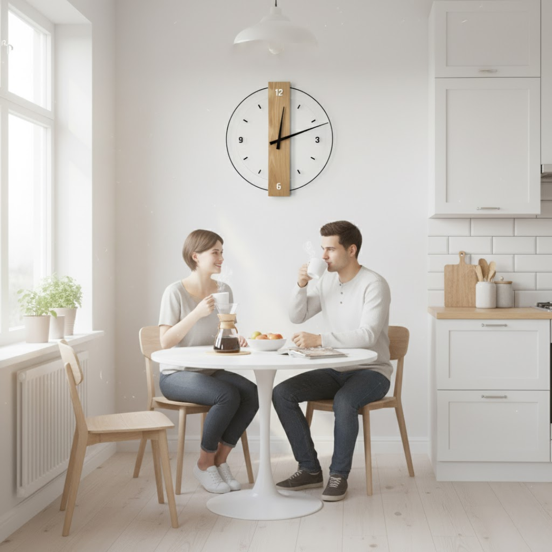 SilentOak | Stille Wanduhr aus Holz