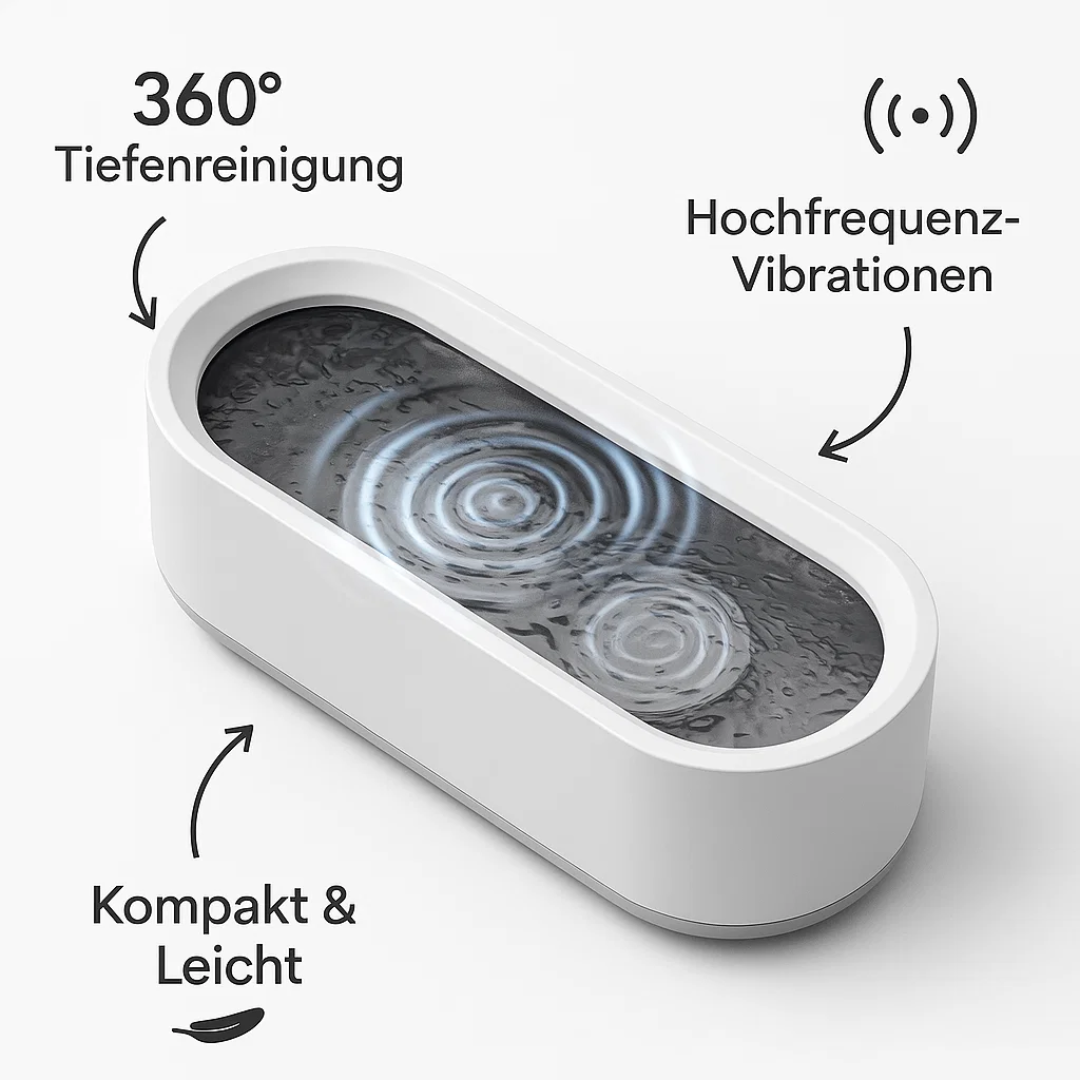 CleanSonic |  Ultraschallreinigungsgerät  für Brillen & Schmuck