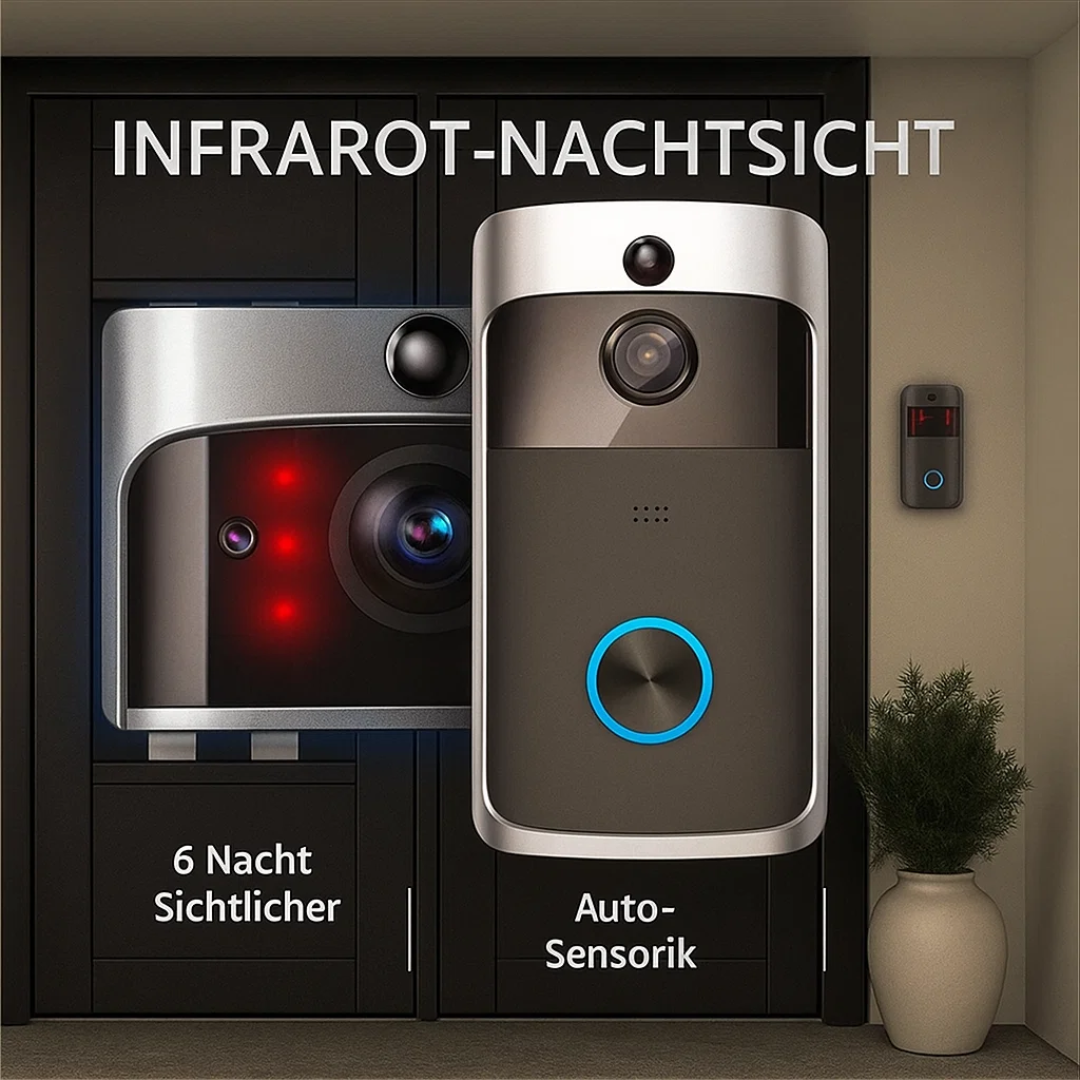 LuxGuard | Kabellose Video-Türklingel mit Akku für ultimative Sicherheit