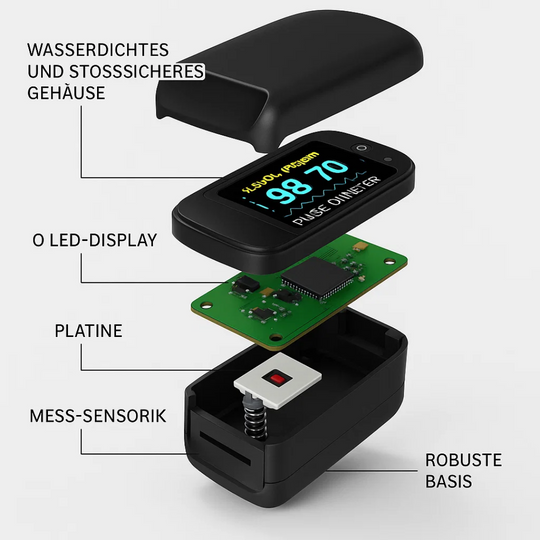 OxiZen | Zuverlässiges Finger-Oximeter für den Alltag