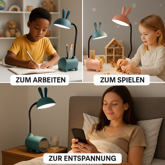 LumoBun | Kreative LED Tischlampe mit Stifthalter