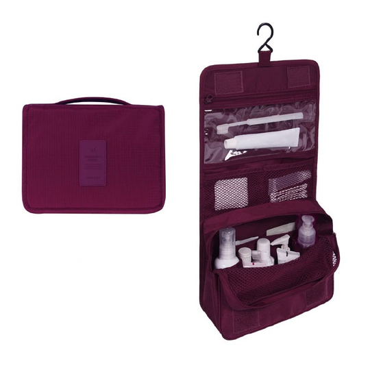 TravelEase | Wasserabweisende Reise-Kosmetiktasche mit Haken