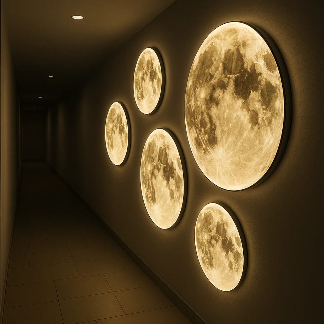 GlowMoon | Minimalistische Wandleuchte im Mond-Design