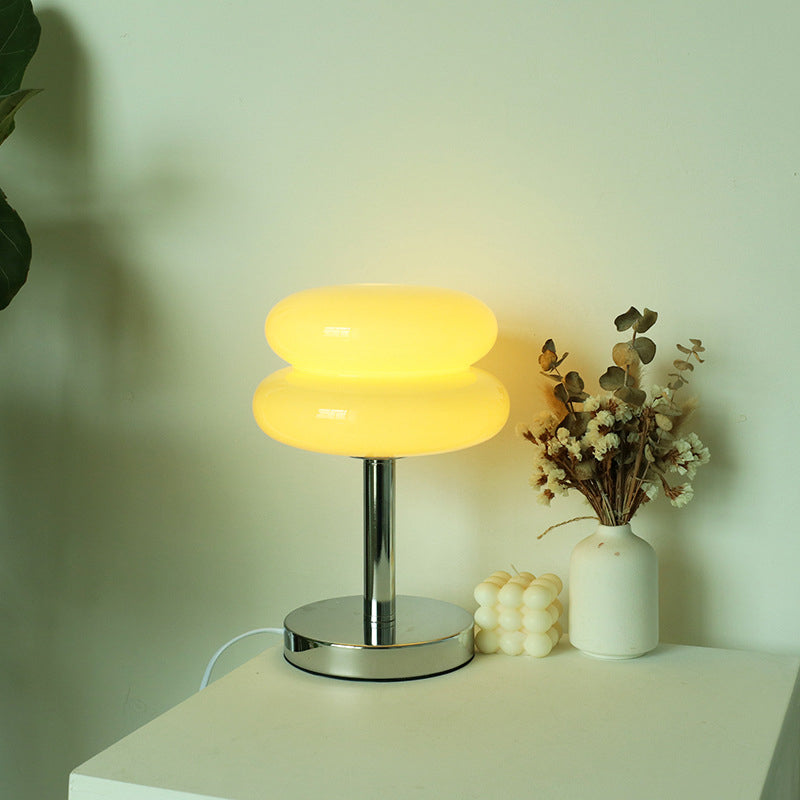 TartaGlow | Modernes Glas Tart Design 1-Licht Tischlampe